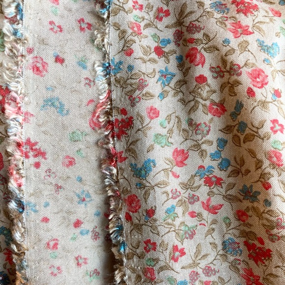 Rayon Fabric Yardage 1.3 Meters Floral Fabric for Sewing - Picture 1 of 3